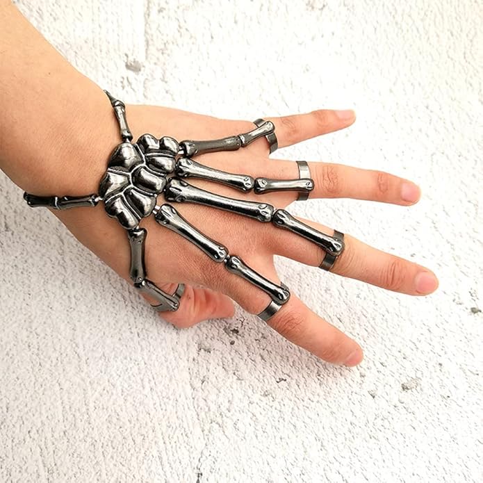 Skull Skeleton Hand Bracelet