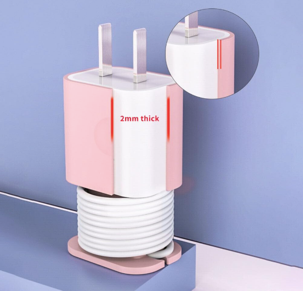 2 In 1 Silicone Charger Protector