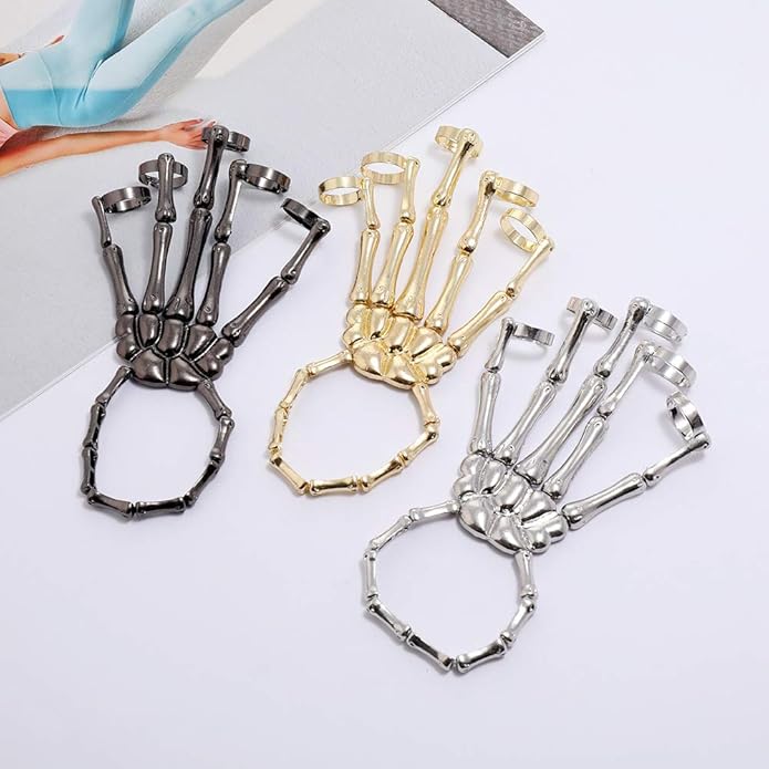 Skull Skeleton Hand Bracelet